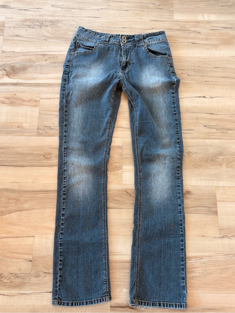 Y2K Low Rise Bootcut Angels - measurements in photos